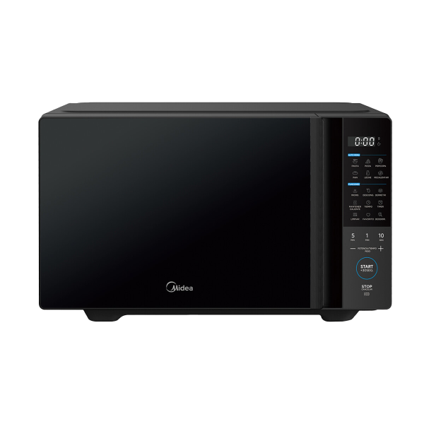 Microondas Midea 20 L. Negro Vidrio Espejado