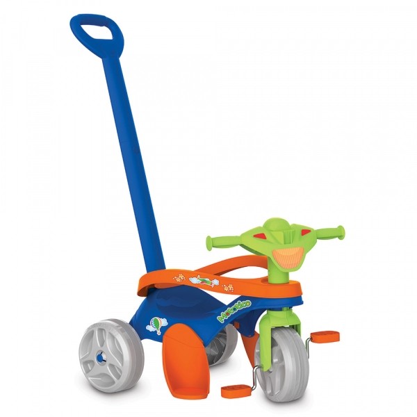 Triciclo Mototico Paseo y Pedal (Azul)