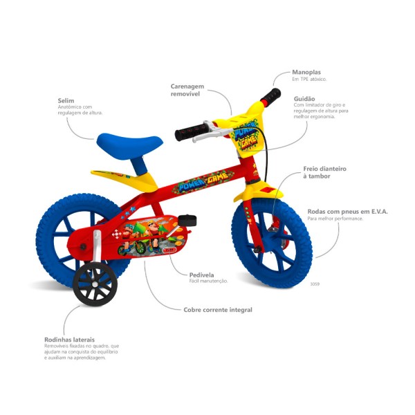 Bicicleta 12" Power Game