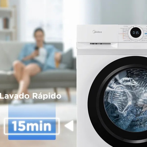 Lavasecarropas Midea DE 10/7 KG.  INVERTER