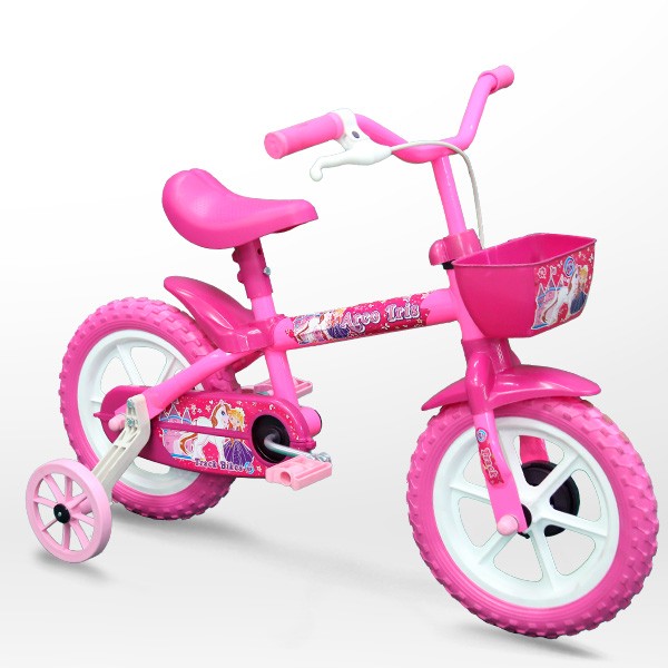 Bicicleta Track Infantil Arco Iris Aro 12" P/ nenas
