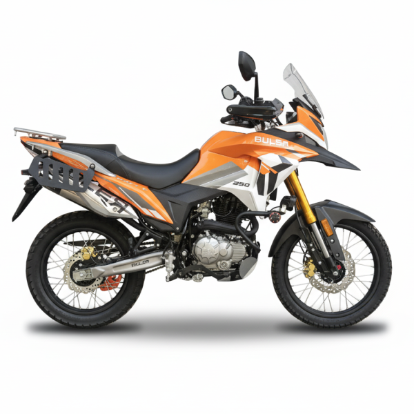 Motocicleta Buler Rally 250 cc Blanco / Naranja