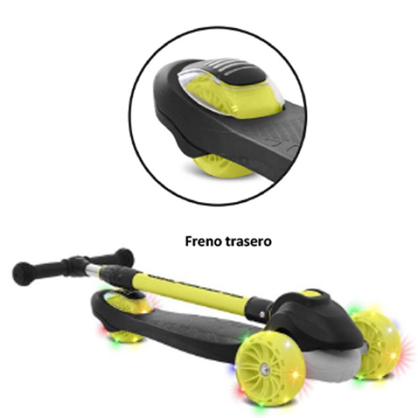 Skatenet Led Pro Plegable Negro