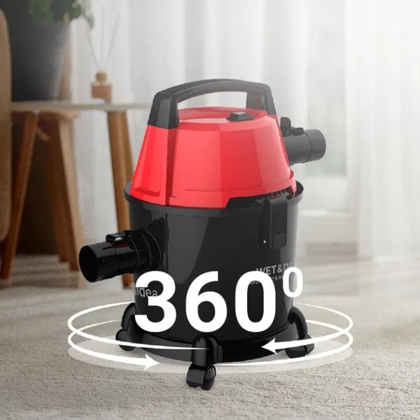 Aspiradora Midea 15 L. Agua / Polvo 1.400 W.