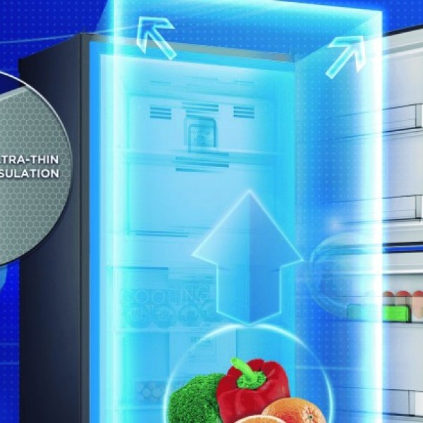 Heladera Midea Mod. 360 2P. Frio Seco Negro Inverter