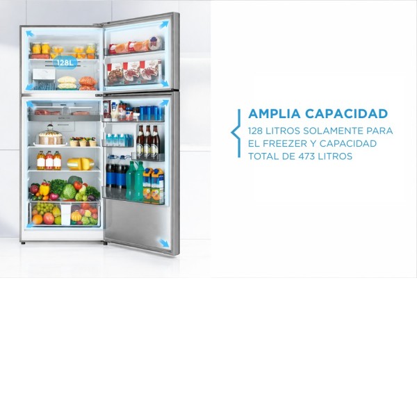 Heladera Midea Frio Seco Inox 491 L Inverter CON wIFI