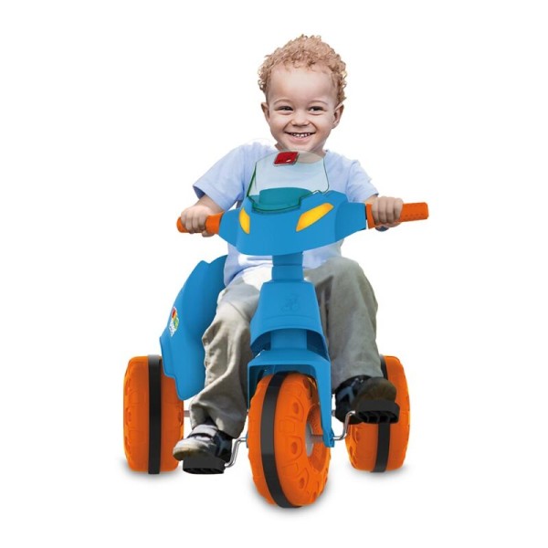 Triciclo Velobaby Paseo y Pedal (Azul)