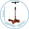 Patineta Skatenet Plegable Led (Ruedas y Deck) Naranja