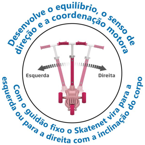 Skatenet Regulavel Rosa