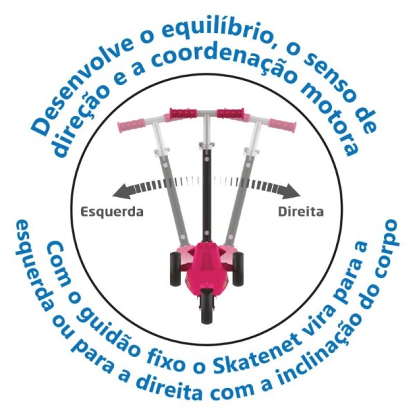 Skatenet Max Led Ajustable Rosa