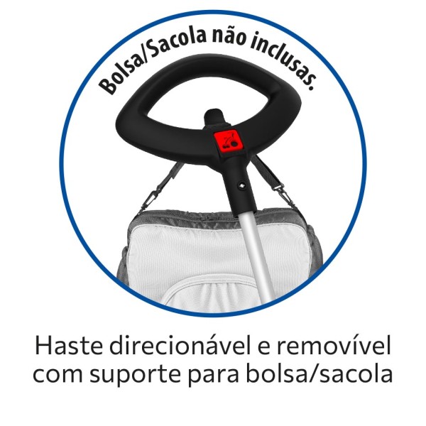 Velobaby Joy Passeio & Pedal Azul
