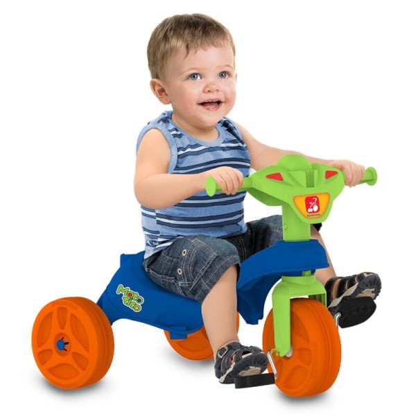 Triciclo Mototico Paseo y Pedal (Azul)